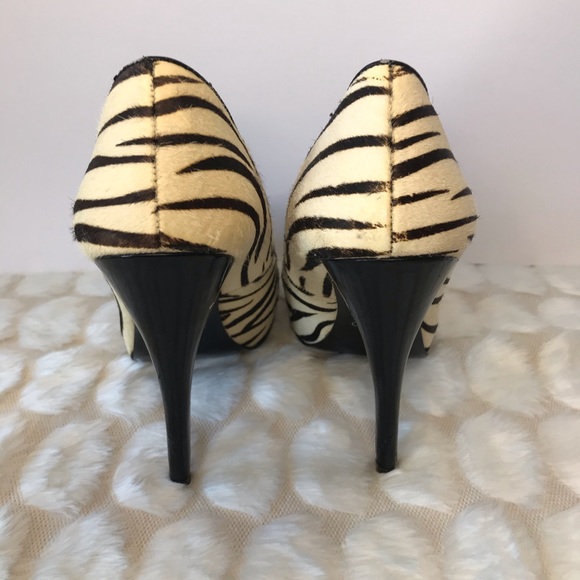 Aldo 🦓 zebra print peep toe heel - Picture 4 of 6